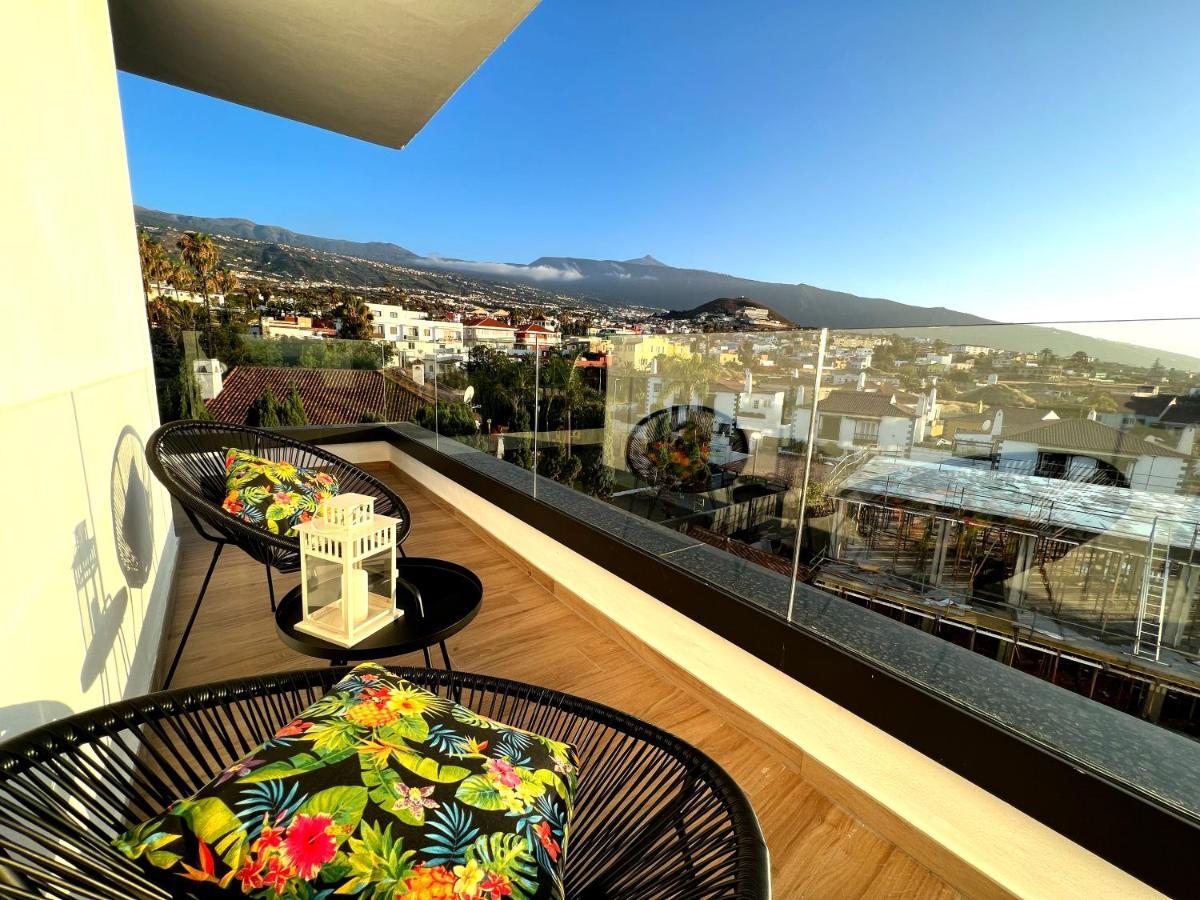Lujoso Apartamento Completo, Piscina, Terraza Con Vistas Al Teide ปูแอร์โตเดลาครูซ ภายนอก รูปภาพ