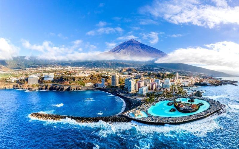 Lujoso Apartamento Completo, Piscina, Terraza Con Vistas Al Teide ปูแอร์โตเดลาครูซ ภายนอก รูปภาพ