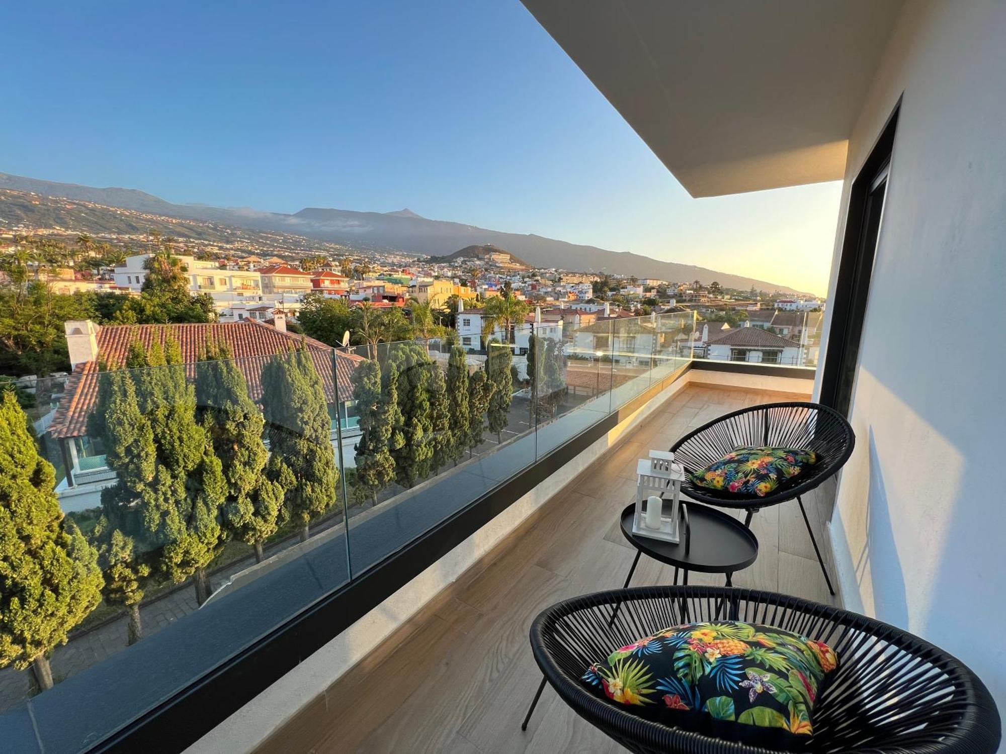 Lujoso Apartamento Completo, Piscina, Terraza Con Vistas Al Teide ปูแอร์โตเดลาครูซ ภายนอก รูปภาพ